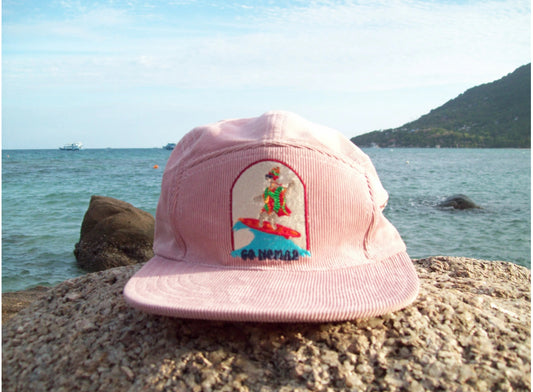 Lama Surfer - Rose clair - Casquette style velours côtelé